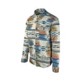 thumbnail image 4 of Billabong Men's Multicolour Fleece Furnace Flannel Printed DWR Overshirt Pocket, 4 of 12