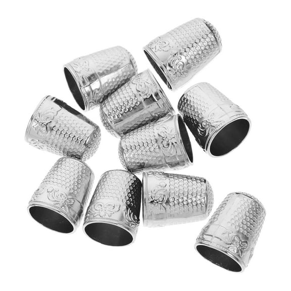 MLINS 10pcs Embroidery Thimbles Iron Thimble Protector Sewing Thimble Protector Hand Sewing Tool Home Accessory Sewing Accessory