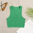 thumbnail image 6 of Kureaily Yoga Sleeveless Sports Vest Women's Chest Pad Loose Breathable Running Fitness Quick Drying Top Solid Color Tank Tops, 6 of 6