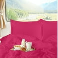 thumbnail image 3 of Clara Clark, RV/Short Size, Bed Sheets Set, Luxury Bedding Sheets Set, 4-Piece Bed Set, Deep Pockets Fitted Sheet 100% Soft Microfiber, Hypoallergenic Cool & Breathable, Hot Pink, 3 of 6