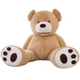 thumbnail image 2 of Oso de peluche gigante americano para niños, piel de oso gigante, suave, muñeca grande, abrigo sin relleno, regalo de cumpleaños del Día de San Valentín para niñasPurple skin100cm Fivean unisex, 2 of 2