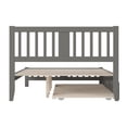 thumbnail image 6 of AFI Tahoe Queen Wood Platform Bed with Headboard Footboard & Twin XL Trundle, Grey, 6 of 7