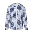 thumbnail image 1 of Vsdgher Turtle with Blue Stones Print Adult Hoodie Shirts Rash Guard for Men Women,Long Sleeve Sun Protection Fishing Shirts for Athletic Running Swim-Large, 1 of 7