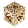 "Dapping Block Craft and Hobby Metalworking Polished Brass 1.5"" Cube 61 Domes"