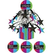 Pack of 6 Multi-Color Milestone Celebrations Mini Cascade Foil Party Centerpieces 8.5"