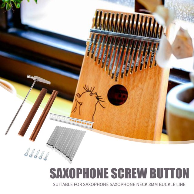 17 teclas Kalimba DIY Keys + Bridge + Tuning Hammer Accesorios para instrumentos musicales