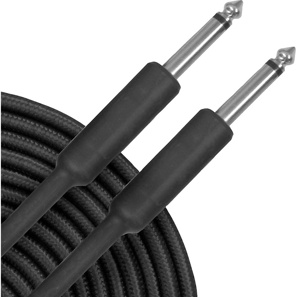 Musician's Gear Braided Instrument Cable 2-Pack - Black, 20'