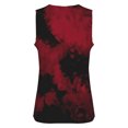 thumbnail image 4 of QASIEATN Women Print Daily Summer Shirts for Women's O Neck Tank Tops Print Blouse Sleeveless Workout Shirts Casual Loose Tees, 4 of 9