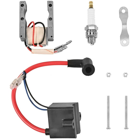 Trkimal High Performance Kit CDI   Ignition Coil   Magneto Coil   Spark Plug for 49cc-80cc 2-Stroke Motor Engine Motorized Bicycle Bike