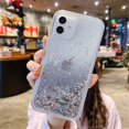 thumbnail image 6 of Liquid Glitter Case Compatible with iPhone 12 Pro Max, Hard Back Colorful Bling Quicksand Phone Case (Sequins Silver, iPhone 12 Pro Max), 6 of 12