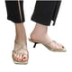 thumbnail image 4 of Amzcrzy Zapatos de mujer,Zapatos de mujer,Zapatillas de mujer, Nuevos zapatos de verano para mujer con punta cuadrada, tacones finos huecos y sandalias exteriores. Sandalias Mujer Zapatillas De Casa, 4 of 5