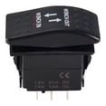 thumbnail image 3 of 12V 20A Winch In Winch Out ON-OFF-ON Rocker Switch Red LED Light 7 Pin RED, 3 of 5