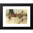 thumbnail image 2 of Warwick Goble 24x18 Black Modern Framed Museum Art Print Titled - The Prince and Zoza, with the Story-Tellers (1911), 2 of 5