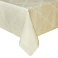 thumbnail image 3 of Town & Country Living Lexington Damask Tablecloth-Traditional/Stain Resistant/Machine Washable/Cotton Polyester Blend, 60"x84" Rectangle Cream, 3 of 5