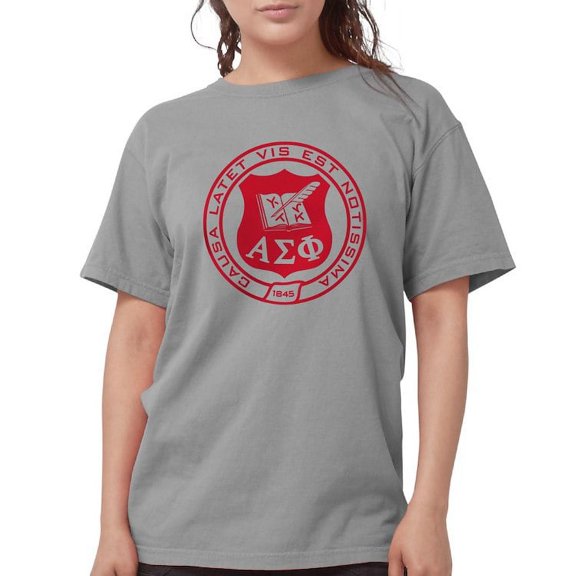 CafePress - Alpha Sigma Phi Red Seal T Shirt - Womens Comfort Colors® Shirt