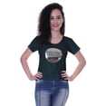 thumbnail image 1 of Moomaya T-shirt à Manches Courtes pour Femmes avec Col Rond, Écusson à Paillettes, Coupe Décontractée - YY, 1 of 7