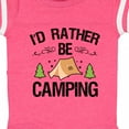 thumbnail image 4 of Inktastic Id Rather Be Camping with Tent Trees and Stars Boys or Girls Baby Bodysuit, 4 of 5