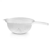 YBM Home 9.75 In. Deep Plastic Strainer Colander with Long Handle Use for Pasta, Noodles, Spaghetti