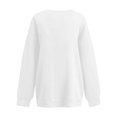 thumbnail image 7 of Women's V-Neck Sweatshirt with Pockets, Womens V Neck Sweatshirts No Hood Lightweight Casual Soft Fashion White XL, 7 of 7