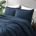 thumbnail image 3 of Juego de cama Hansleep Baroque King Size, edredón azul marino, 3 piezas, 3 of 7
