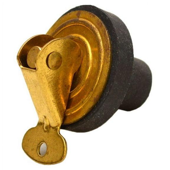 Sea Sense Boat Drain Plug | 1/2 Inch Livewell Baitwell Brass
