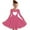 02-Pink, variant on QIPOPIQ Girls Long Sleeve Stretchy Dress A line Twirly Skater School Party Dress Clearance