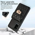 thumbnail image 6 of Phone Case for Samsung Galaxy S20 FE 5G 6.5 inch Wallet Cover with Card Holder Shoulder Crossbody Strap Long Lanyard Leather Cell S 20 EF UW S20FE5G S20FE 20S S2O Fan Edition 4G G5 Women Girls Black, 6 of 7