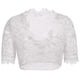 thumbnail image 4 of Gibobby Lencería de encaje para mujer Blusa de mujer para Oktoberfest Blusa negra Dirndl de mujer Blusa de encaje Dirndl elegante(Blanco, XXL), 4 of 5