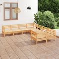 thumbnail image 1 of vidaXL 8 Piece Garden Lounge Set Solid Wood Pine, 1 of 6