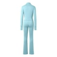 thumbnail image 5 of Sweatsuits For Women Set 2 Piece Outfits Sexy Long Sleeve Bodysuits Top Skinny Pants Sets Tracksuits Summer Pants For Woman, 5 of 6