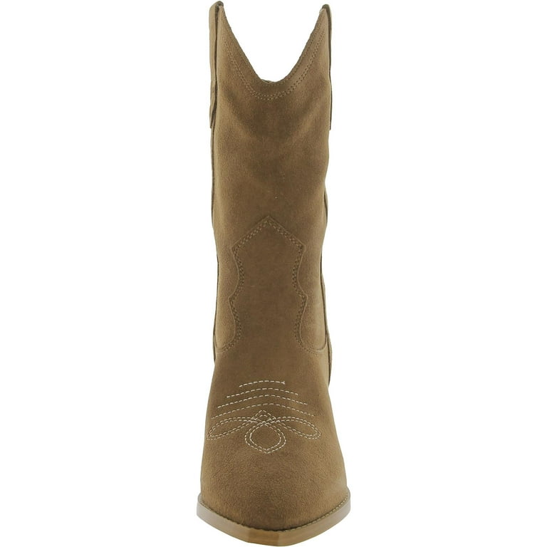 Guess Womens Odilia Faux Leather Pull On Cowboy Western Boots