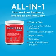 RSP Nutrition AminoLean Recovery Post Workout BCAAs and EAAs Amino Acids Supplement for Lean Muscle, Blood Orange Flavor, 30 Servings