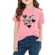 thumbnail image 4 of Blusas y camisas de manga corta con cuello redondo para niños y niñas, camisetas gráficas de manga corta, blusas con estampados bonitos para la temporada escolar., 4 of 9