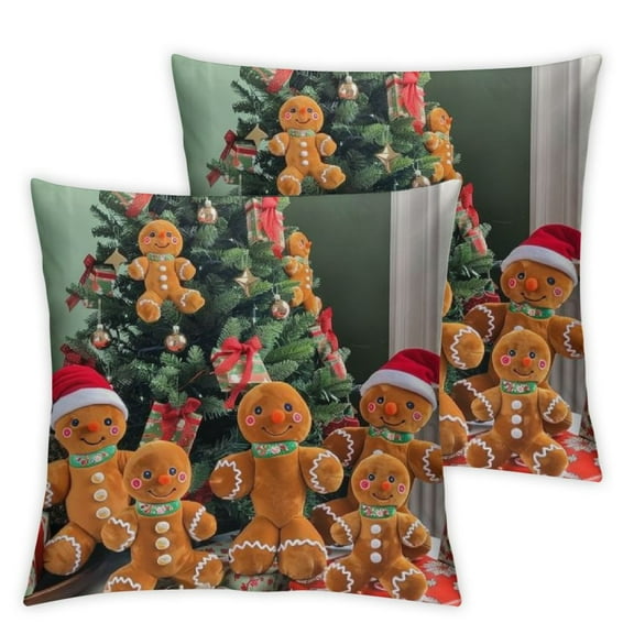 Christmas Stuffed Gingerbread Man Plush Xmas Gingerbread Doll Soft Toys Bulk for Kids Adults Gift Stocking Stuffer Home Tiered Tray Decoration Holiday Party Favors