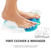 Eutuxia Shower Foot Scrubber Massager Cleaner Acupressure Mat with Non-Slip Suction Cups