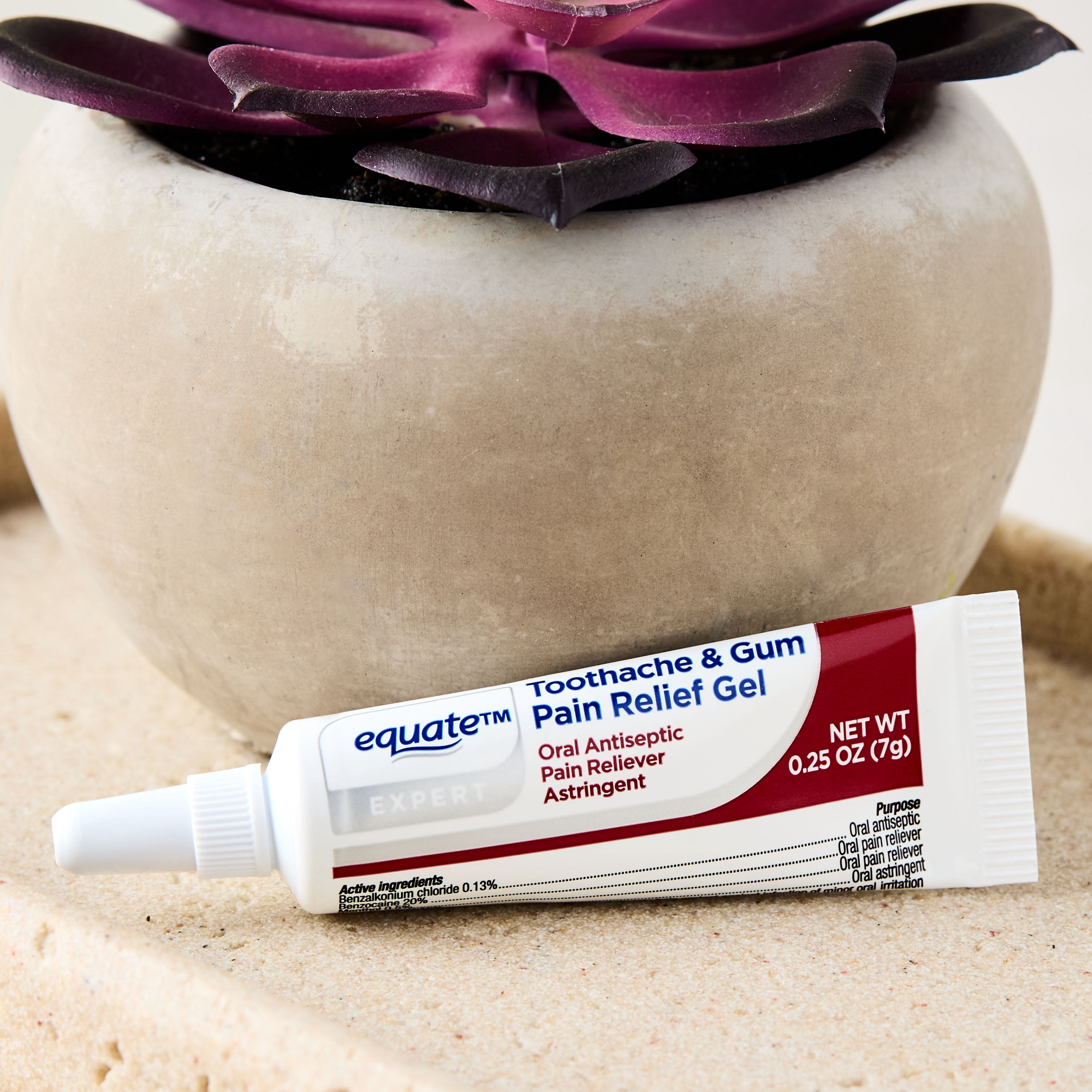 Equate 4X Medicated Toothache and Gum Pain Relief Gel, 0.25 oz