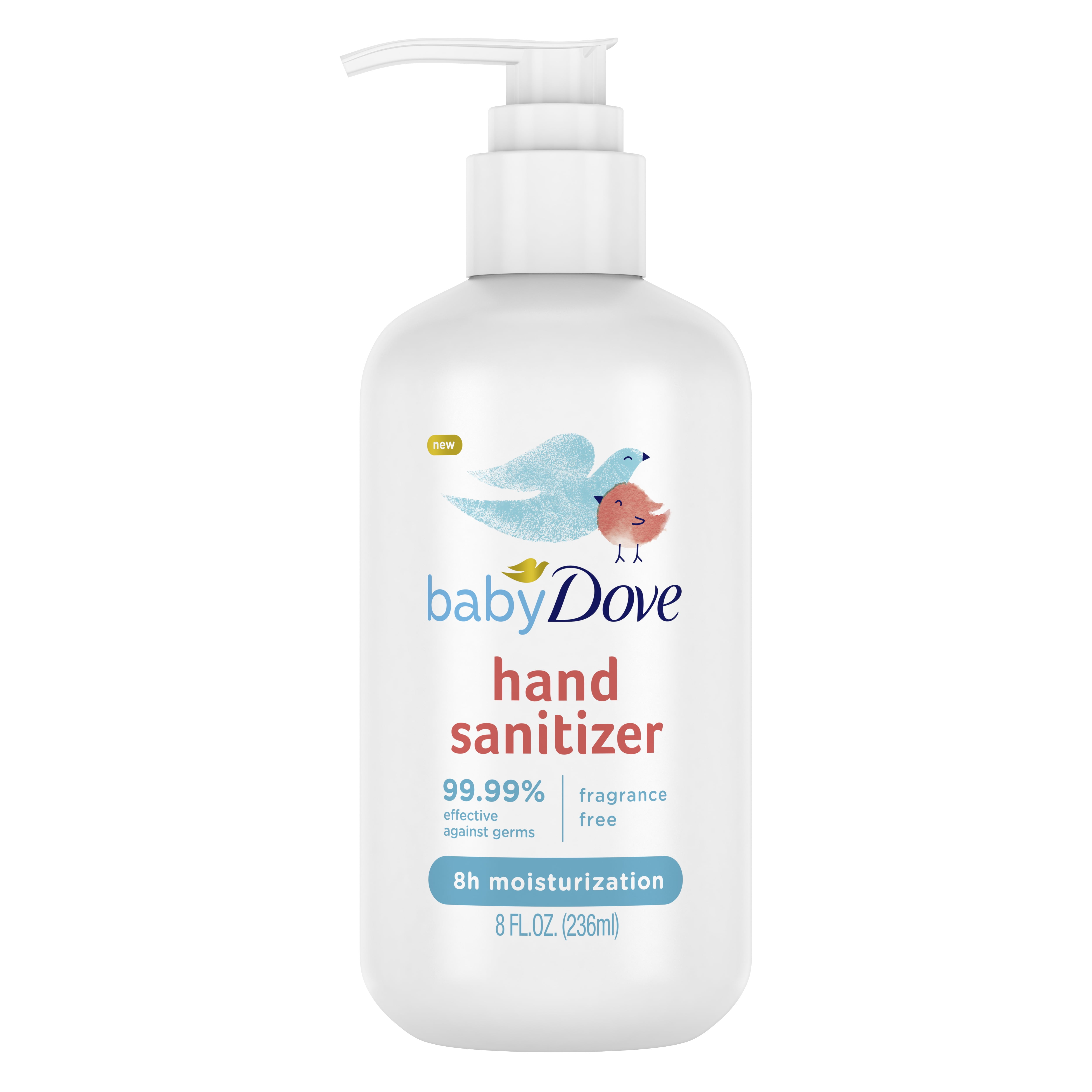 Baby Dove Hand Sanitizer Fragrance Free, 8 oz
