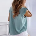 thumbnail image 4 of Babysbule Women's Tops Women's Bowknot Polka Dot Ruffle Frill Sleeveless Tops Tank Vest Blouse Shirts, 4 of 6
