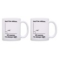 thumbnail image 1 of ThisWear Math Mug Set Don't Be Obtuse Mug Math Humor Gifts for Math Lovers 11 ounce 2 Pack Coffee Mugs, 1 of 4