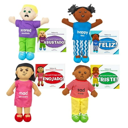 Excellerations Emotions Spanish Book and Doll Kit 1 - 4 books & 4 dolls