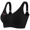 thumbnail image 3 of Sports Bras for Women No Underwire Full Coverage Lightweight Plus Size Solid Color Spaghetti Strap Women's Breathable Bralettes Bras Black M, 3 of 10