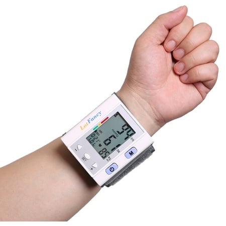 LotFancy Blood Pressure Monitor Wrist Cuff - Automatic Digital BP Machine Portable for Home Use, FDA (Best Bp Machine For Home Use In India)