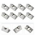 thumbnail image 1 of WESIEVYA 15Pcs Rust Resistant Shrapnel Nut Silver Elastic Spring Nut Block Aluminum Profile, 1 of 3