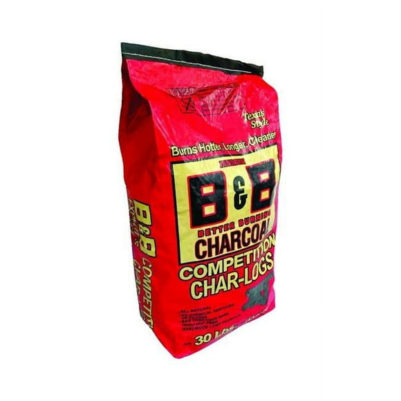 B&B Charcoal 8019844 Char-Logs de Compétition Tout Bois Dur Naturel