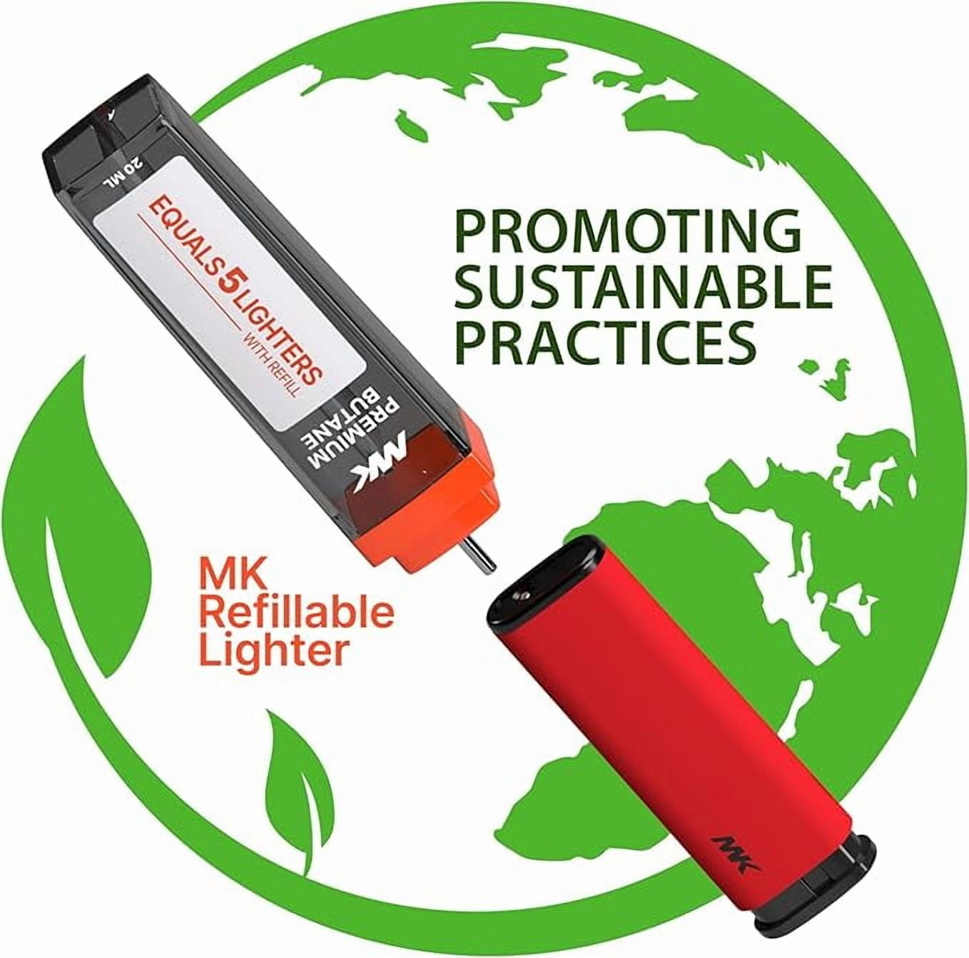 MK Lighter, 50PCS Striking Design Windproof Lighters, Ideal as Lighters for Candle, Camping Lighter, Outdoor Lighters, Butane Refillable Lighter, Multipurpose Lighters (Jet-Hue-50PC)