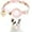 Pink, variant on Frusde Airtag Cat Collar, Kitten Collar Breakaway with Silicone Airtag Holder with Bell Flower Charms for Cats Kittens Puppies-Pink
