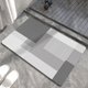 thumbnail image 1 of Nvzi Alfombra de baño de felpa antideslizante, lavable a máquina, alfombra de baño, accesorios decorativos, Gray, 16 x 24 pulgadas, 1 of 5