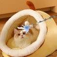 thumbnail image 4 of Cat Feather Toy, Interactive Cat Teaser Wand Cat Feather Toys Cat Wand Toy Cat Wire Toy Long Feather Wand with Flower Feather Bell for Kitten Or Cat Having Fun Exerciser Playing, 4 of 8