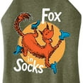 thumbnail image 3 of Dr. Seuss - Fox In Socks Jumping - Juniors High Neck Tank Top, 3 of 6