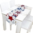 thumbnail image 5 of Rectangle Doodle Stars Printed Table Runner 13x90in for Wedding Birthday Holiday, 5 of 5